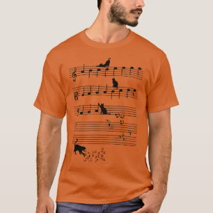 The Sounds Of Cats Cat Music Notes T-Shirt