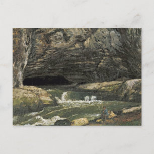 The Source of the Loue or La Grotte Sarrazine Postcard