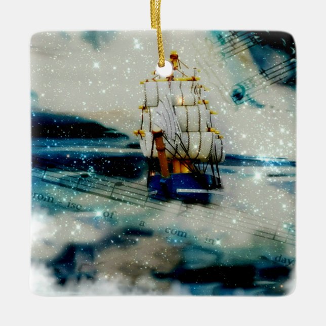 The Southern Cross~Seer of The Heart Art series Ceramic Ornament (Front)