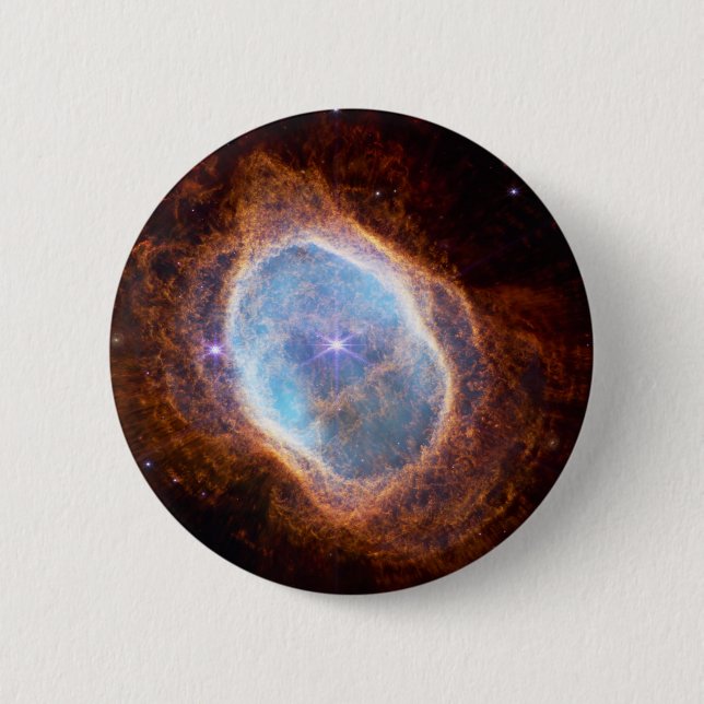The Southern Ring Nebula 6 Cm Round Badge (Front)