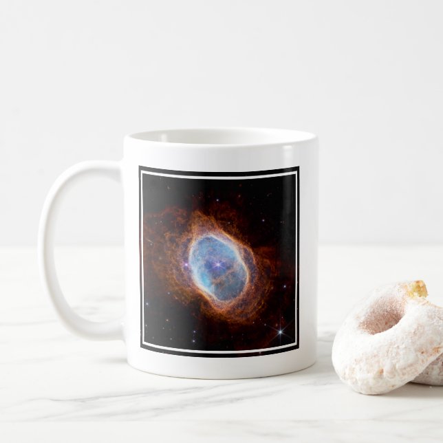 The Southern Ring Nebula Coffee Mug (With Donut)