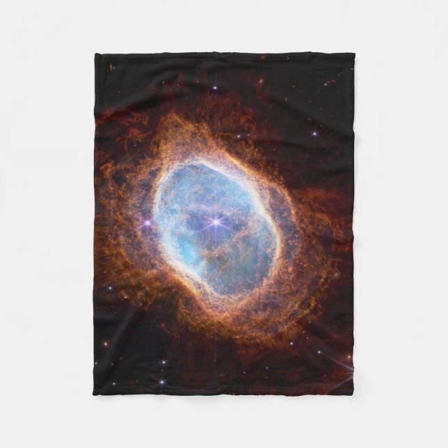 The Southern Ring Nebula Fleece Blanket (Front)