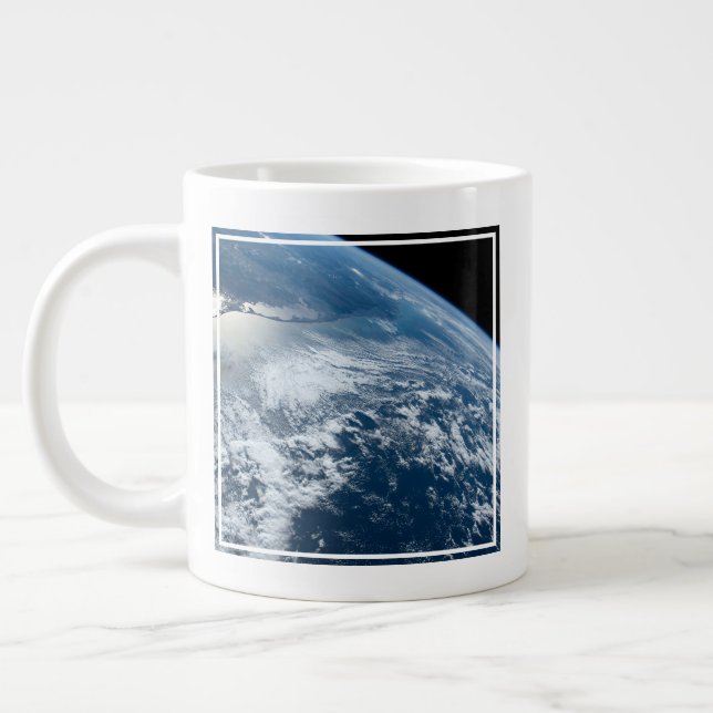 The Southern Tip Of Brazil Bordering Uruguay. Large Coffee Mug (Left)
