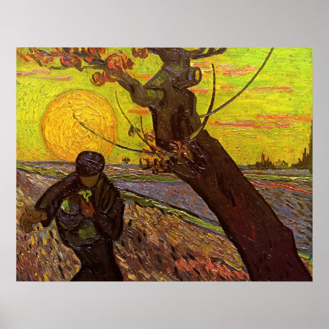 The Sower by Vincent van Gogh Poster (Front)