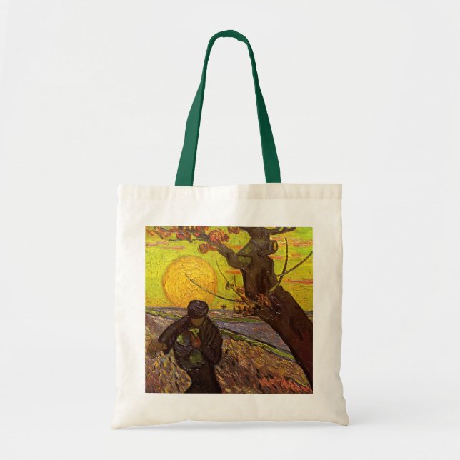 The Sower by Vincent van Gogh Tote Bag (Front)