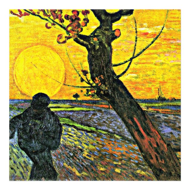 The Sower, fine art painting by Vincent van Gogh Photo Print (Front)