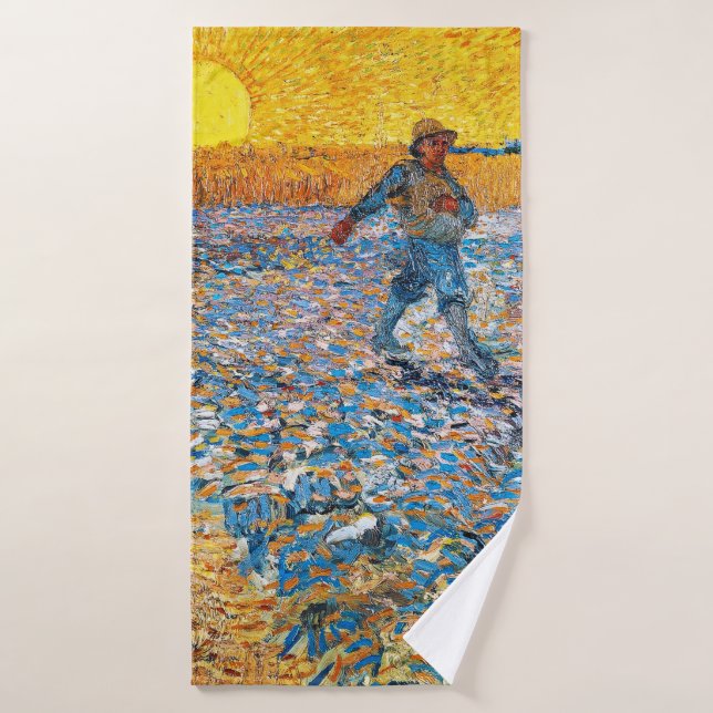 The Sower, Van Gogh Bath Towel (Bath Towel)