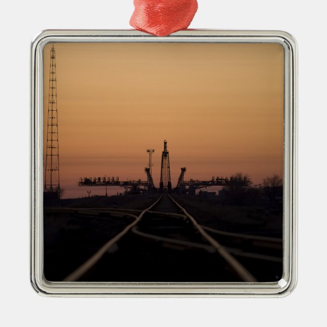The Soyuz launch pad Metal Tree Decoration (Front)