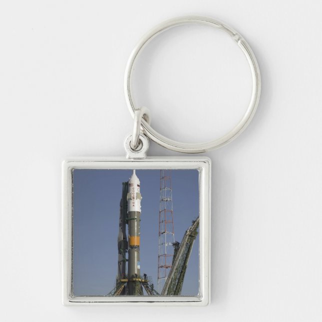 The Soyuz rocket is erected into position 2 Key Ring (Front)