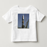 The Soyuz rocket is erected into position 2