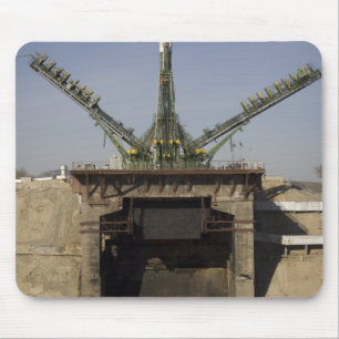 The Soyuz rocket is erected into position 3 Mouse Pad