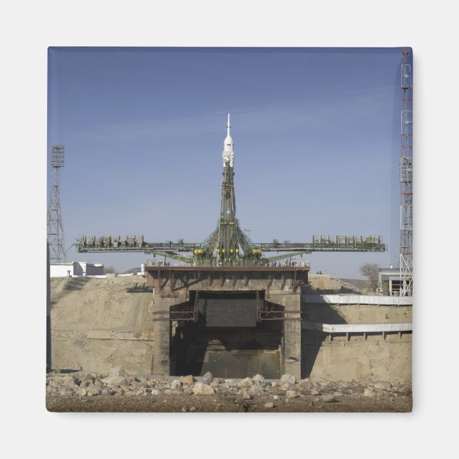 The Soyuz rocket is erected into position 6 Magnet (Front)