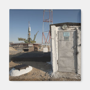 The Soyuz rocket shortly after arrival 2 Magnet