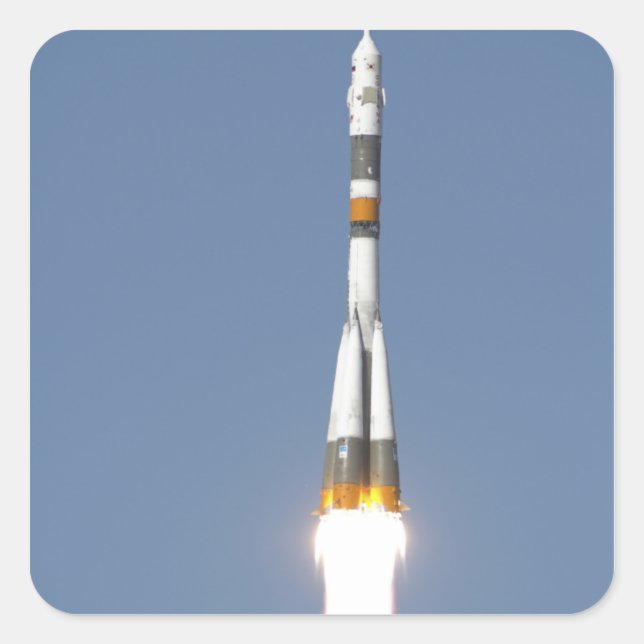 The Soyuz TMA-12 spacecraft Square Sticker (Front)