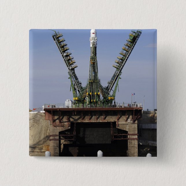 The Soyuz TMA-13 spacecraft 15 Cm Square Badge (Front)