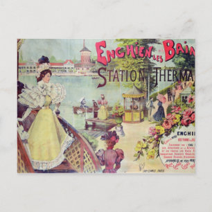 The spa resort of Enghien-les-Bains, France Postcard