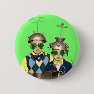 the Space Cadet Brothers 6 Cm Round Badge