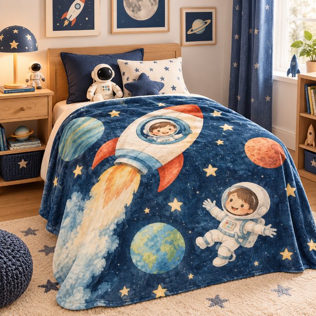 The Space Explorer Fleece Blanket (Creator Uploaded)