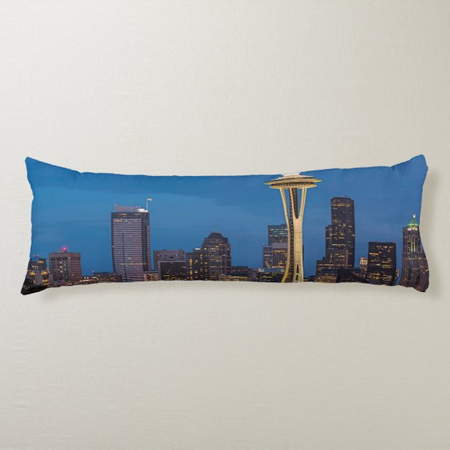 The Space Needle and downtown Seattle Body Cushion (Front)