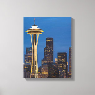 The Space Needle and downtown Seattle Canvas Print