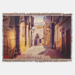 The Spanish Alley Throw Blanket