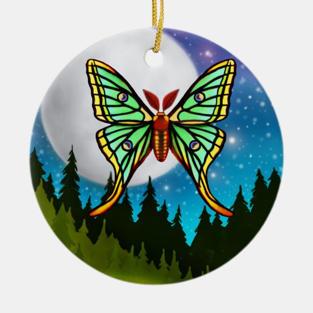 The Spanish Moon Moth Ornament (Front)
