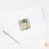 The Spanish Woman (pastel on paper) Square Sticker (Envelope)