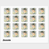 The Spanish Woman (pastel on paper) Square Sticker (Sheet)