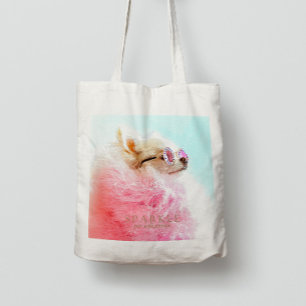 The Sparkle   Modern Personalised Pet Influencer  Tote Bag