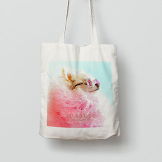 The Sparkle | Modern Personalised Pet Influencer  Tote Bag