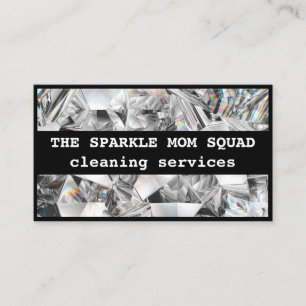 The Sparkle Mum Squad House Cleaning  Business Card