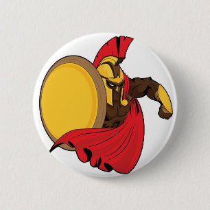 The Spartan (Black Edition) 6 Cm Round Badge