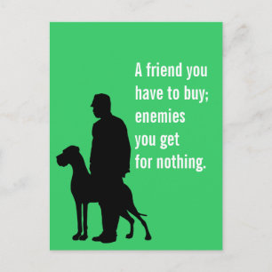 The special Dog friend Postcard
