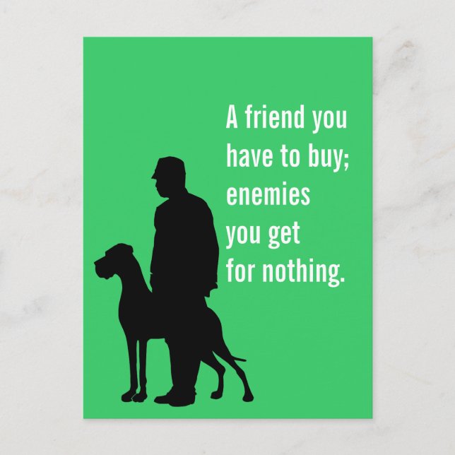 The special Dog friend Postcard (Front)