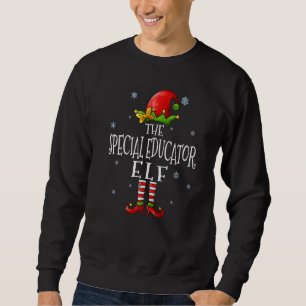 The Special Educator Elf Squad Xmas Matching Chri Sweatshirt