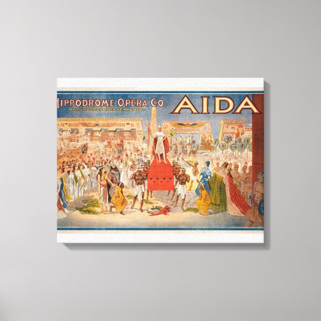 The Spectacle Aida Theatrical Poster Canvas Print (Front)