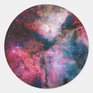 The spectacular star-forming Carina Nebula Classic Round Sticker