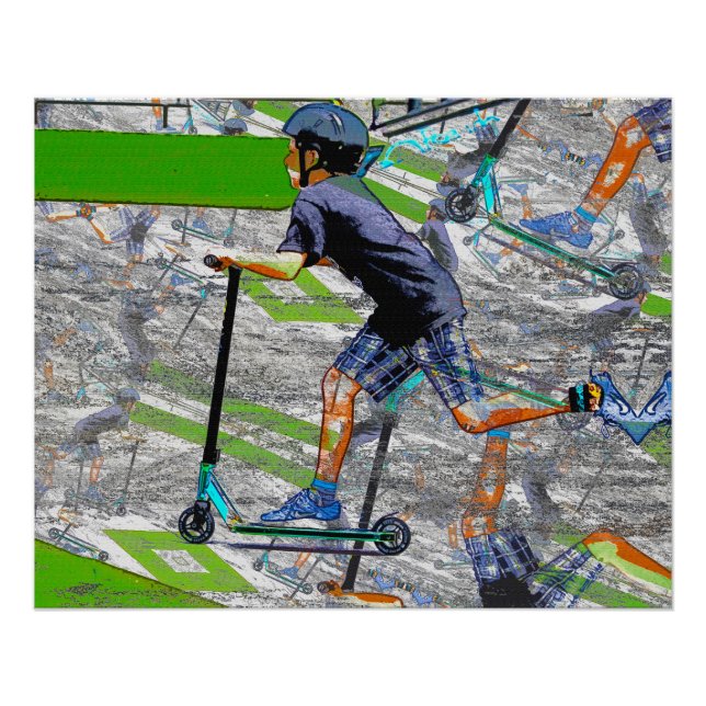 The Speedster - Stunt Scooter Rider  Poster (Front)