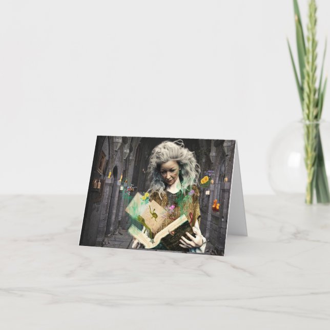 The Spellbook Halloween Card (Front)