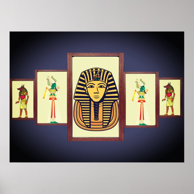 The Sphinx and Egyptian Deities Beautiful Poster (Front)