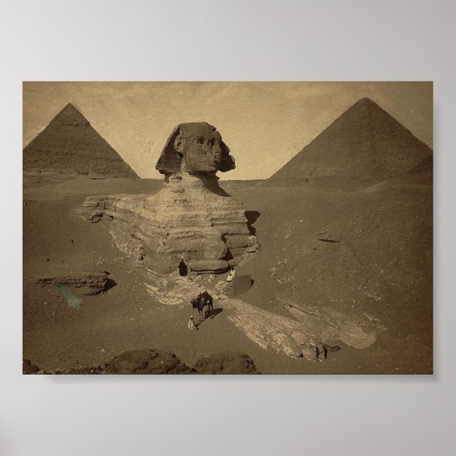 The Sphinx and Pyramids in Egypt circa 1867 Poster (Front)
