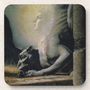 The Sphinx and the Chimera, 1906 (oil on canvas) Coaster