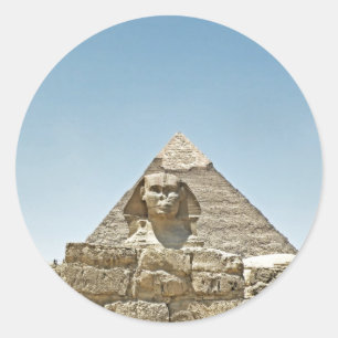 The sphinx classic round sticker