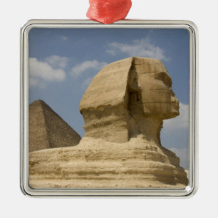 The Sphinx, Giza, Al Jizah, Egypt Metal Tree Decoration