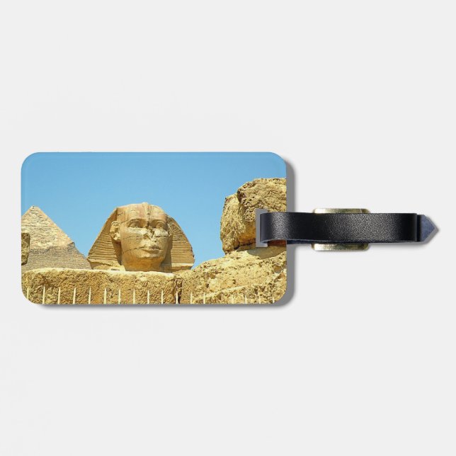 The Sphinx Luggage Tag (Back Horizontal)
