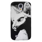 The Sphynx Cat Hairless Kitty Pet Black White Art
