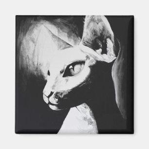 The Sphynx Cat Original Art Magnet