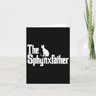 The Sphynxfather Funny Cat Dad Shirt Men Sphynx Lo Card