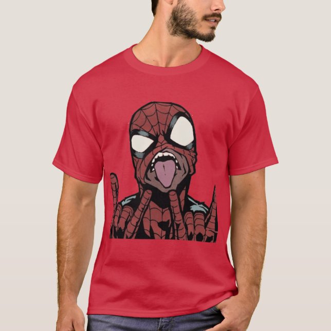 THE SPIDER PUNK friends vintage T-Shirt (Front)