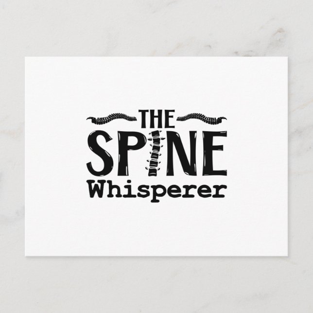 The Spine Whisperer Chiropractic Chiropractor Postcard (Front)